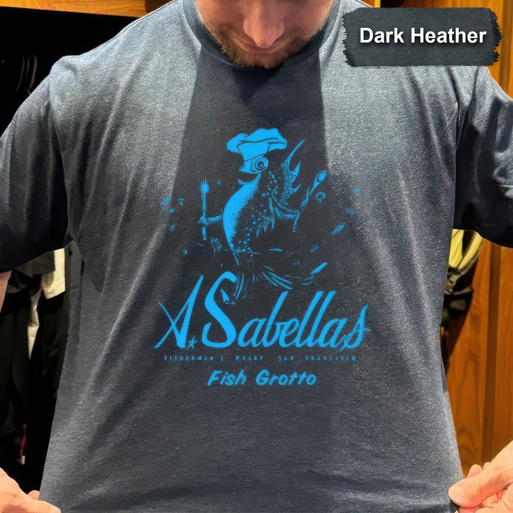 Sabella’s Fish Grotto T-Shirt Vintage San Francisco Restaurant Graphic Tee S-5XL