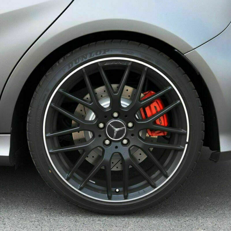 4 x Wheel Center Hub Caps Emblem 75mm Fit For Mercedes C E S Black Badge