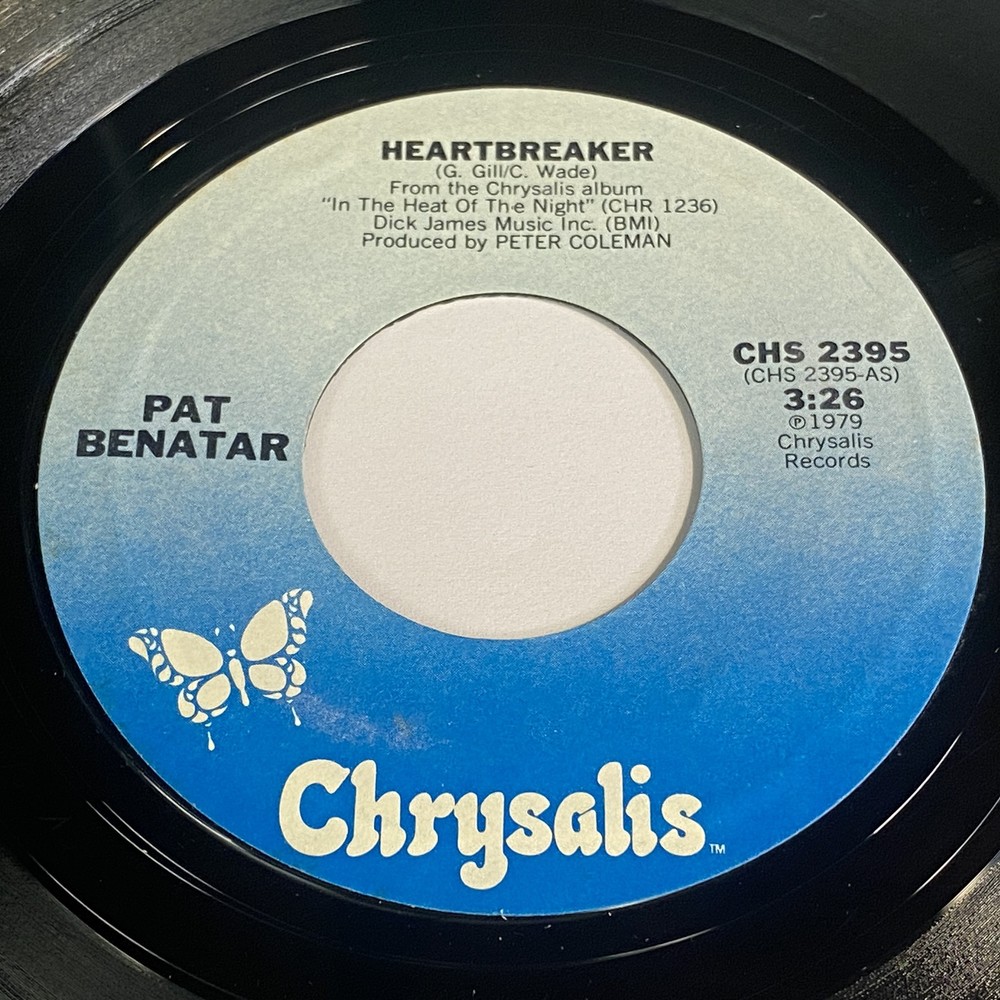 Pat Benatar: Heartbreaker / My Clone Sleeps Alone 45 - Chrysalis - Rock