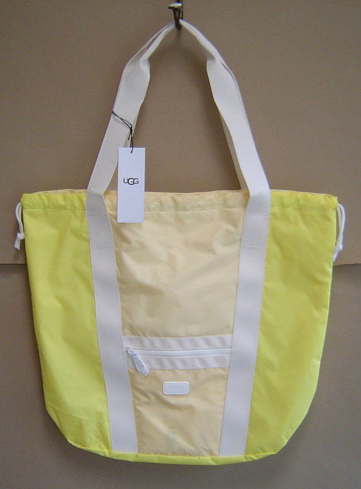 NWT $65 UGG FRANNIE CINCH TOTE Margarita RIPSTOP NYLON Gym Beach Bag 1110772