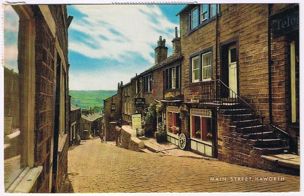 Postcard Main Street Haworth England UK