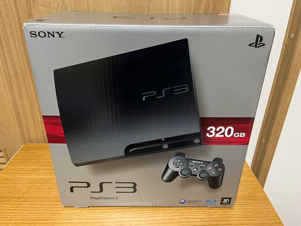 PlayStation 3 CECH-3000B 320GB PS3 Console in Charcoal Black with Original Box Japan Version