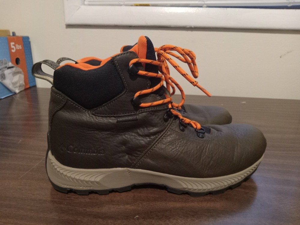 Columbia Land Roamer Waterproof Leather Hiking Trail Outdoor Boots Men's Size 9