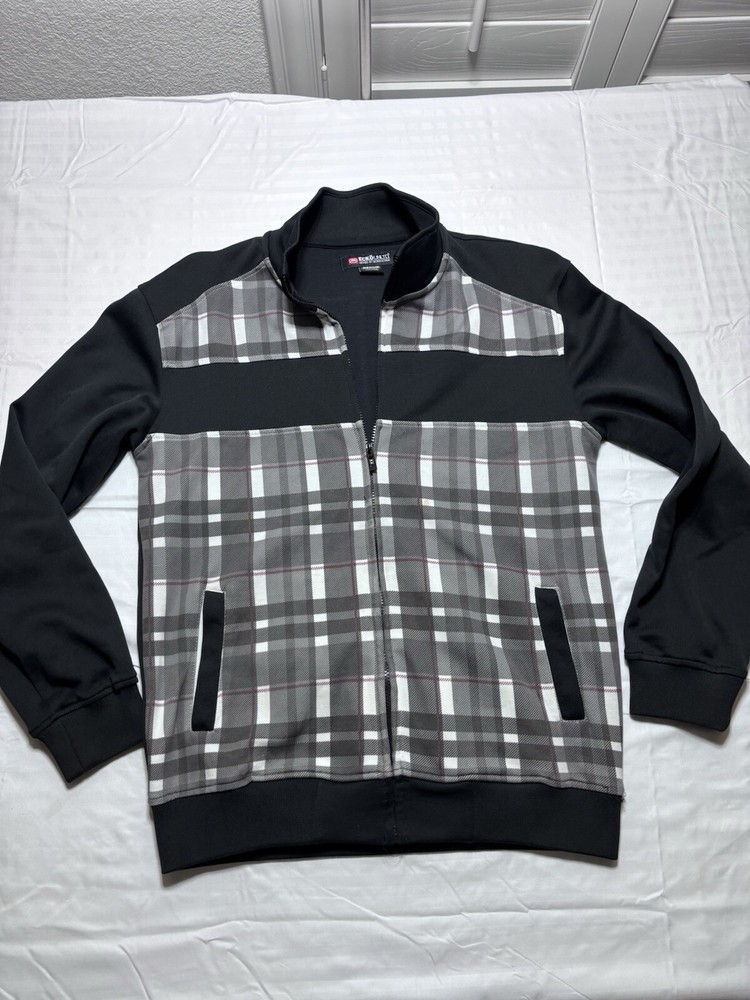 Vtg Y2K ECKO UNLTD Full Zip Track Jacket Men Sz Medium Embroidered