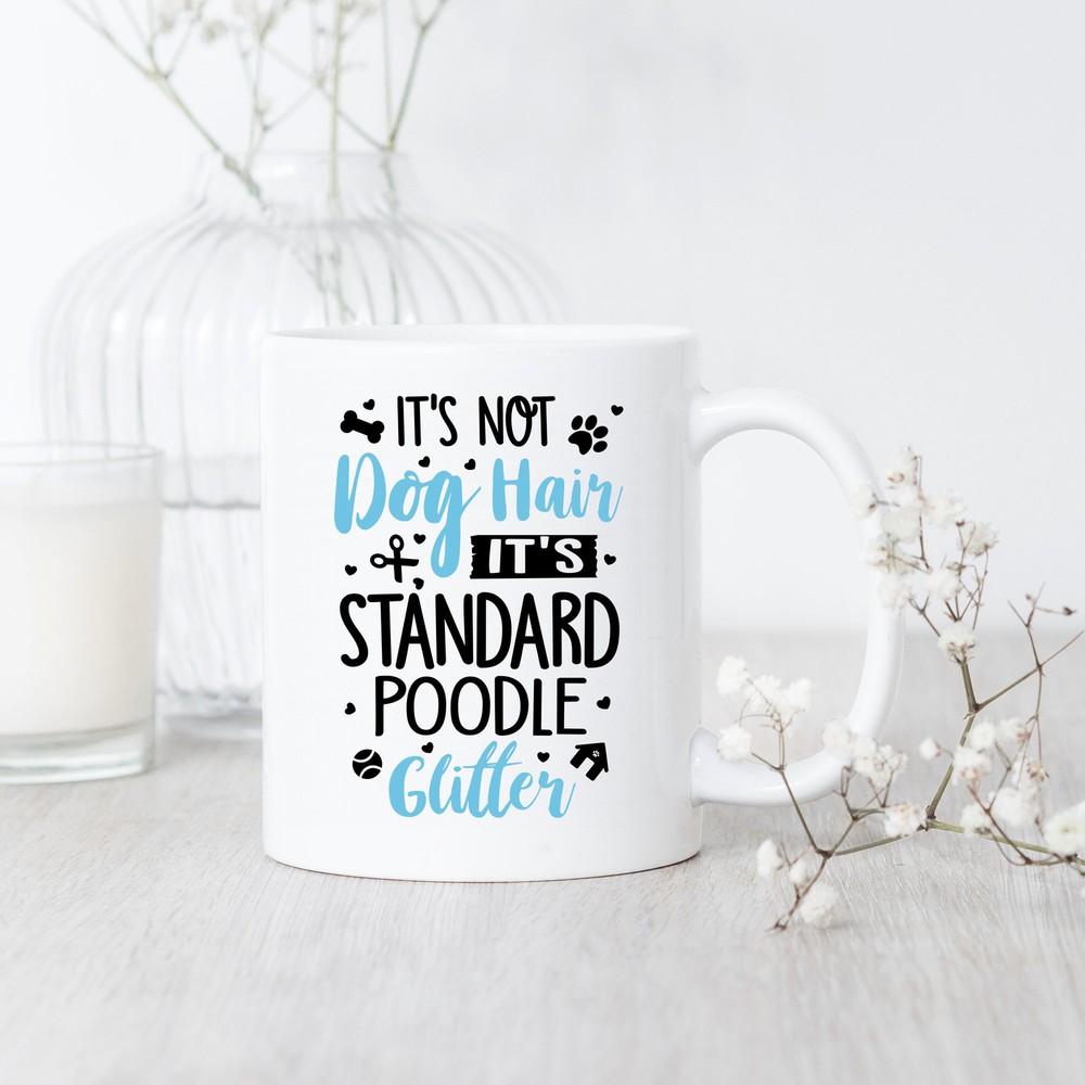 Standard Poodle Glitter Mug Standard Poodle Mug Standard Poodle Gift Poodle