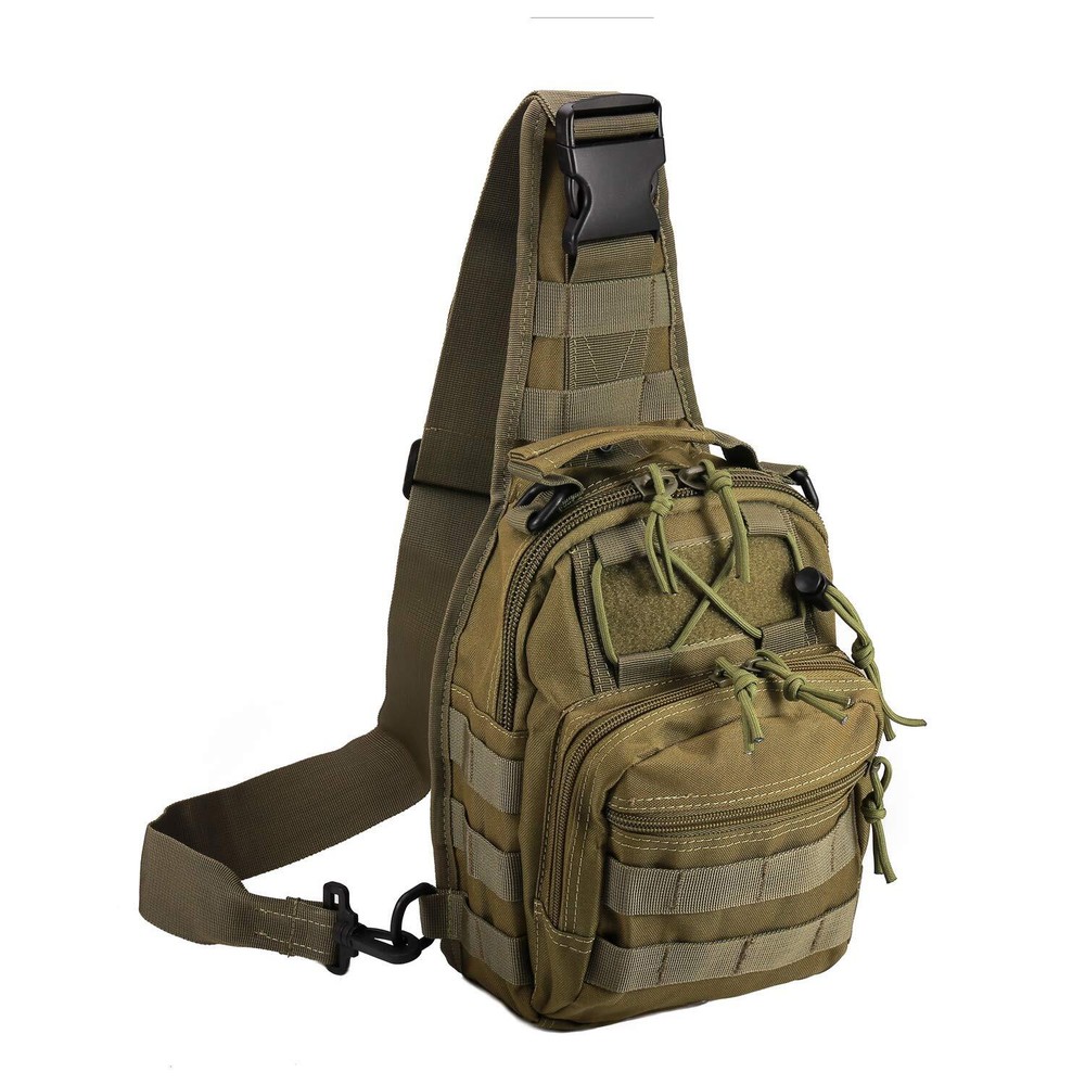 Tactical Shoulder Bag,1000D Outdoor Military Molle Sling Backpack Sport Chest...