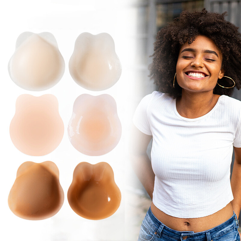 2024 Seamless Cakes Added Lift Ultra-Thin Sticky Pasties Nipple Covers Silicone