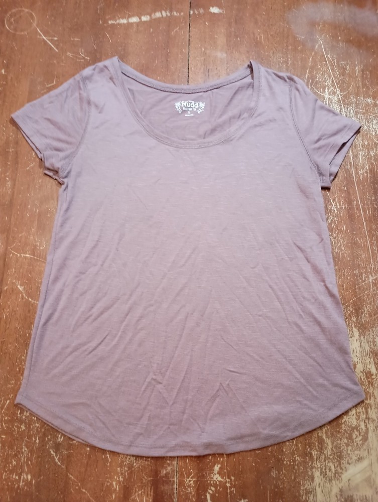 Mudd Women's Dusty Rose Roadtrip T-shirt Top Size Medium