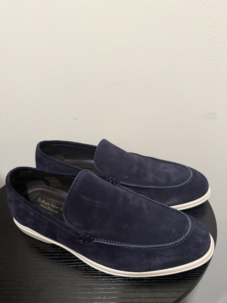 To Boot New York Adam Derrick Cassidy Navy Slip On mens 9.5