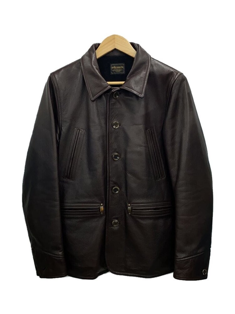 Glad Hand Leather Jacket Blouson Cowhide Brown Size M Bygh-16-Aw-04 174