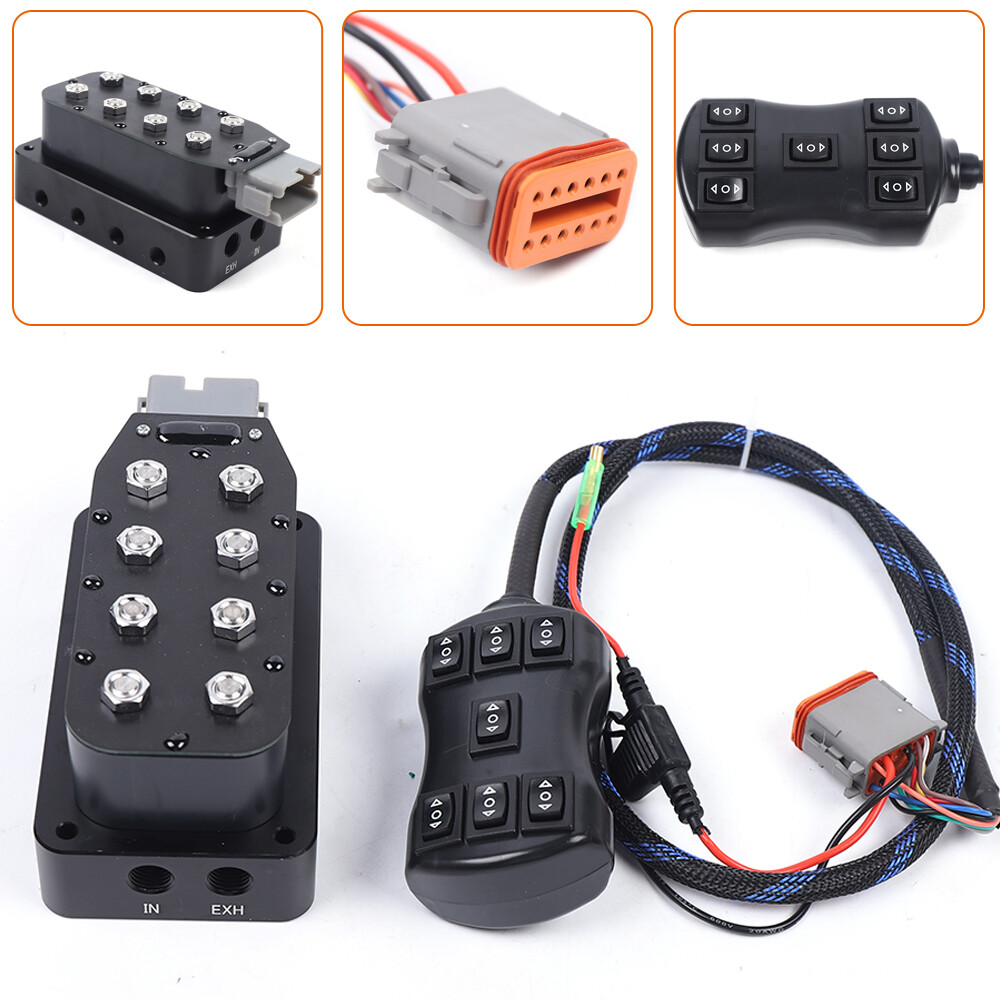 12W Solenoid Valve Manifold Air Ride Suspension With Harness Air Ride 200 PSI