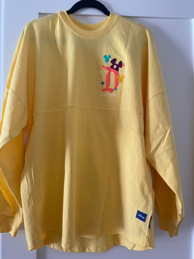 Disney Disneyland Resort Play in Parks Yellow Spirit Jersey MediumL NWT