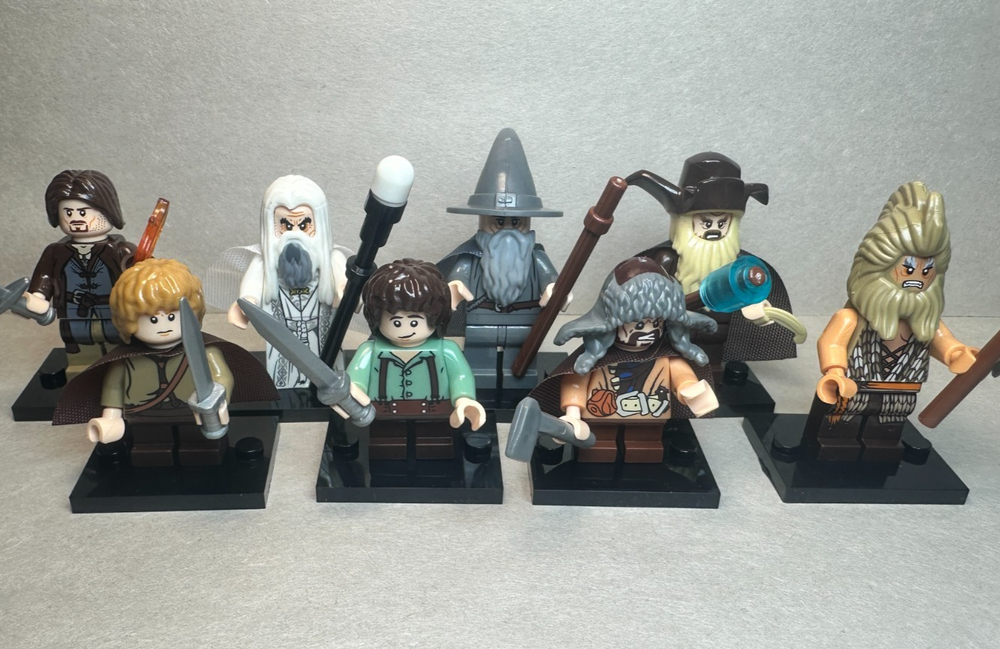 Custom Lego The Hobbit/ Lord of the Rings Wizards Minifigures 8 Pack