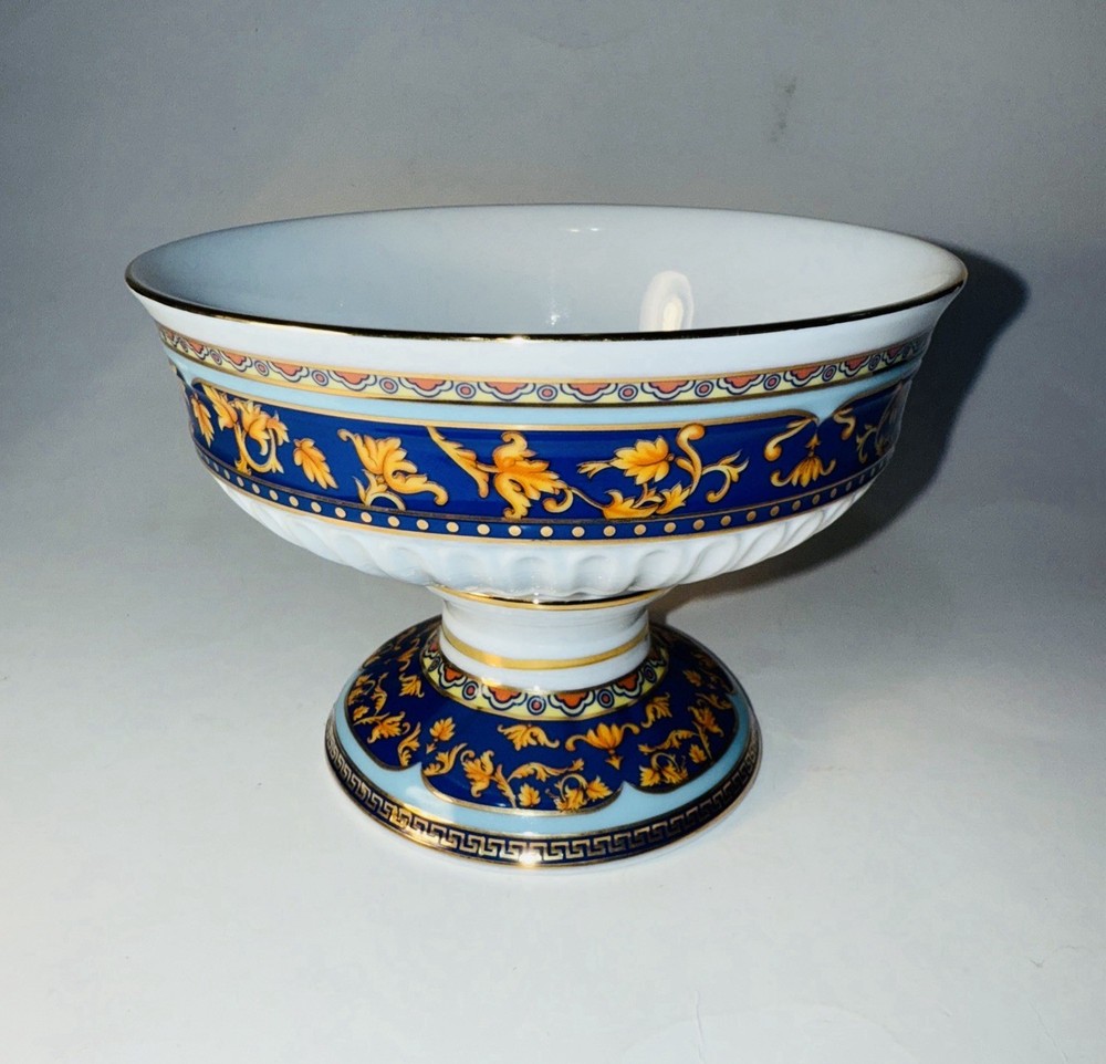 Casa Elite T Limoges Porcelain Pedestal compote Bowl Designed in France