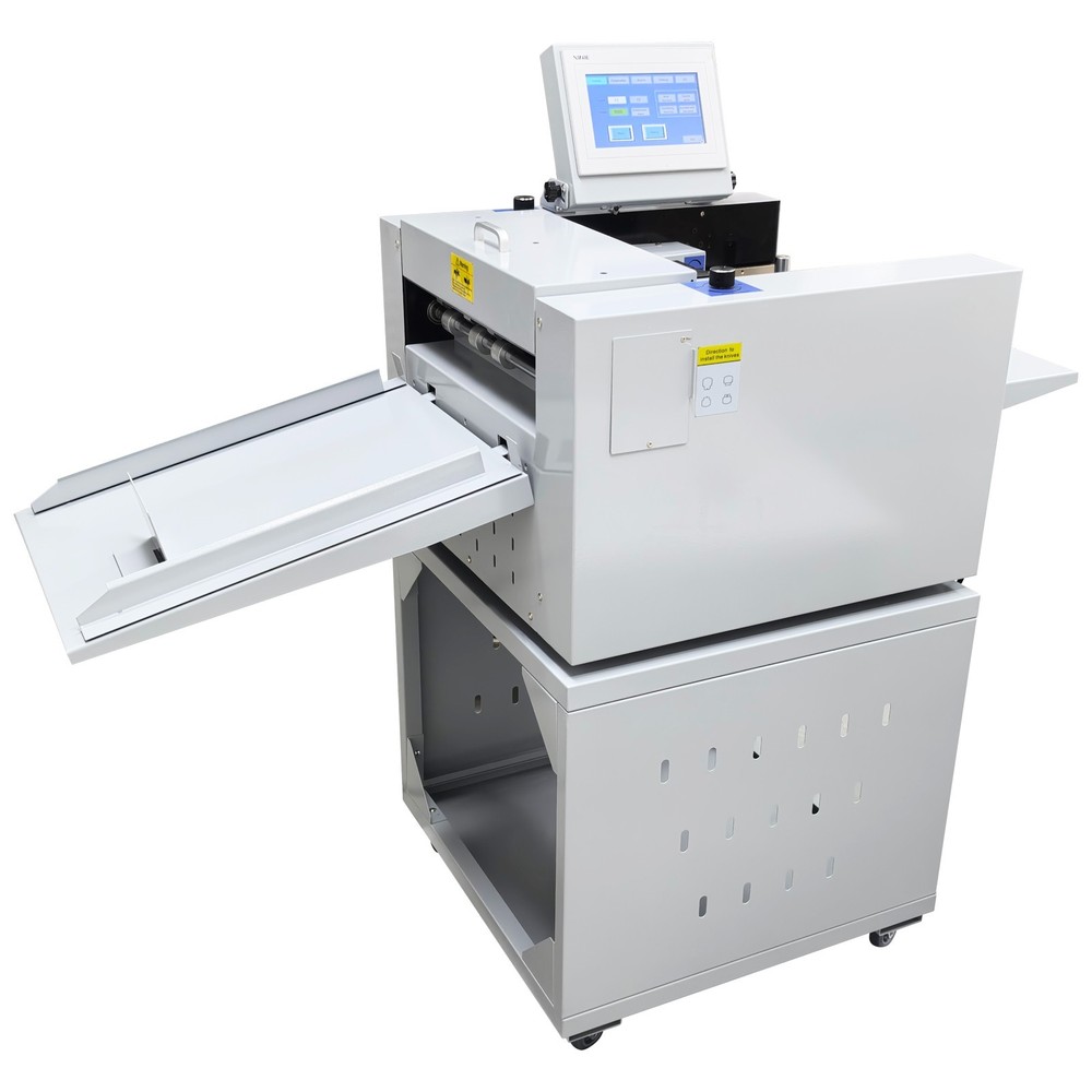 13'' Automatic Digital Creasing Machine 110V with Auto Feeder Cabinet Touch Cont