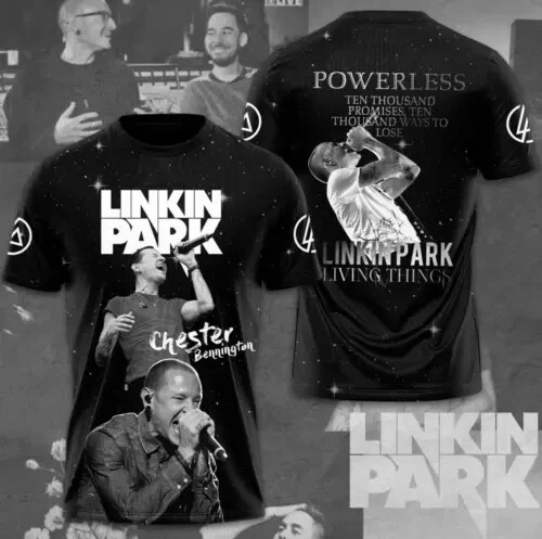 Chester Bennington X Linkin Park 3D Printed T-Shirt Xmas Gift For Men And Women