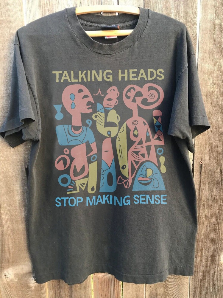 Talking Heads Band Stop Making Sense Unisex Charcoal T-shirt Size S-5XL