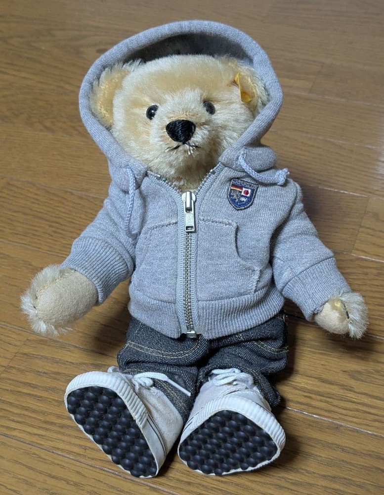 Steiff x Loopwheeler Limited Edition Teddy Bear 2009 Collab Used