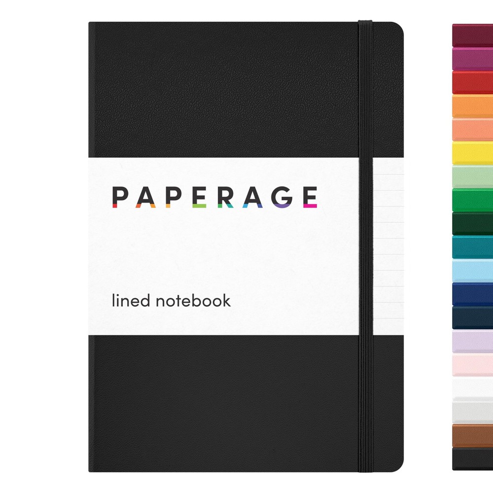 PAPERAGE Lined Journal Notebook, Hardcover Journal for Women & Men, 160 Pages...