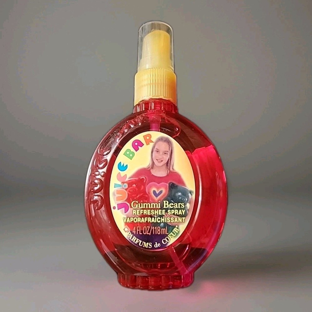 🍬 Juice Bar Gummi Bears Glitter Body Spray 4oz – Parfums de Coeur Vintage Rare