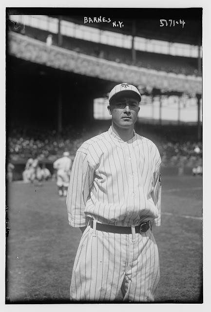 Photo:New York NL Jesse Barnes 1921 Baseball Portrait Yankees Stadium
