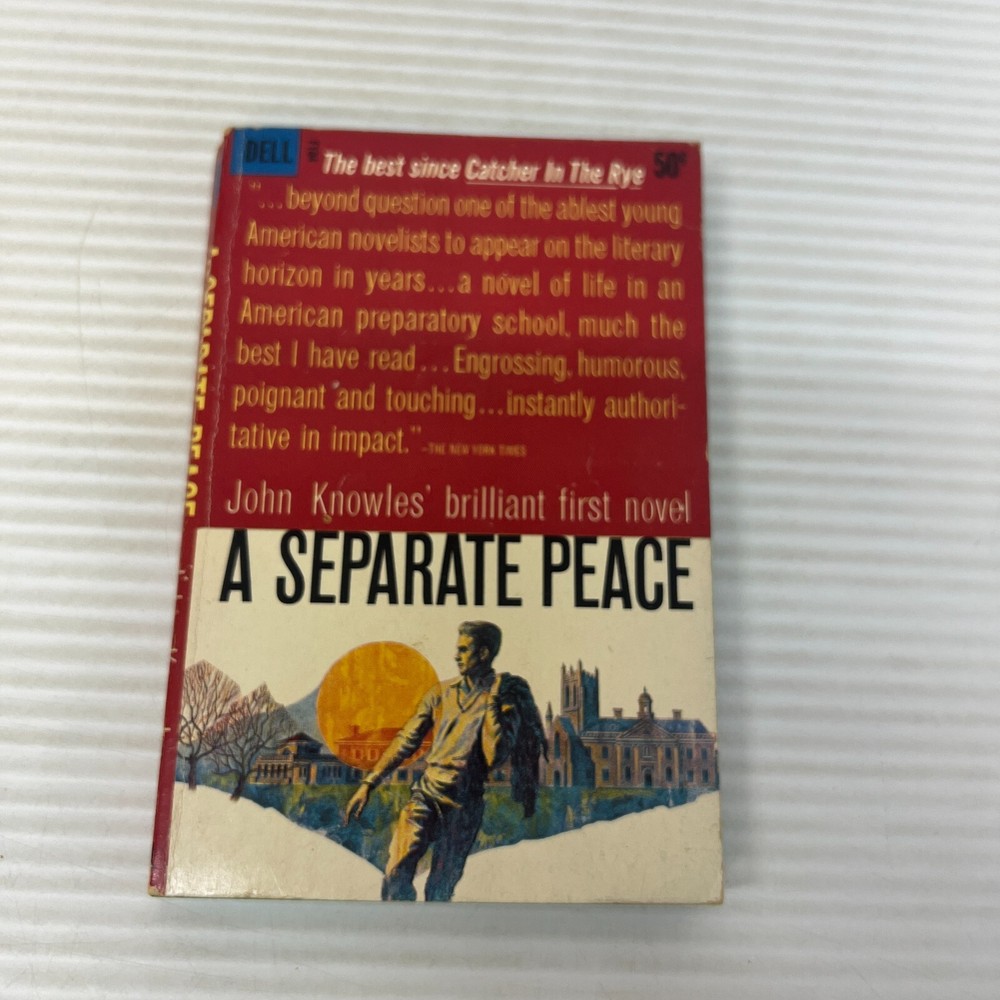 A Separate Peace Coming Of Age Paperback Book by John Knowles from Dell 1961