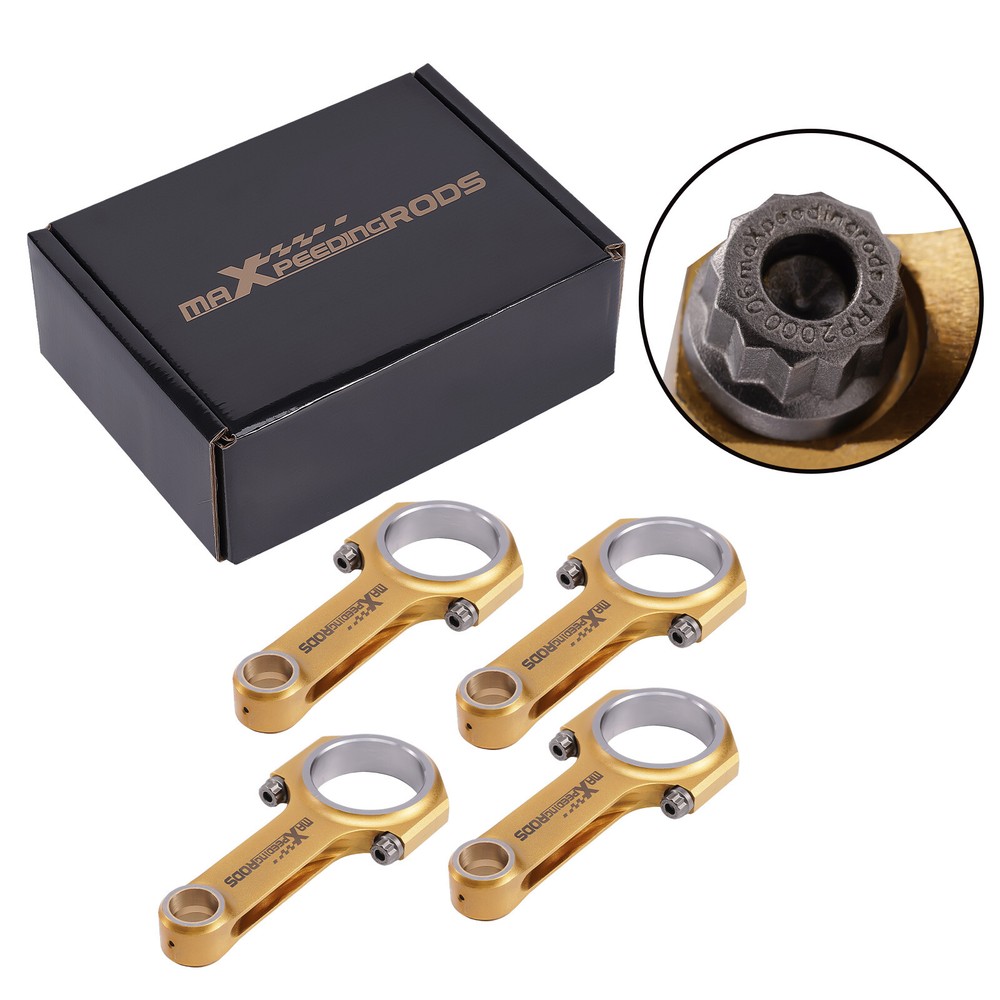 4pcs Titanizing Connecting Rods For Porsche 912 356 1.1L 356A 1.6L ARP 5.354