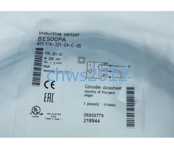 1 PCS NEW BES00PA Inductive Proximity Switch BES 516-325-E4-C-05 *yt