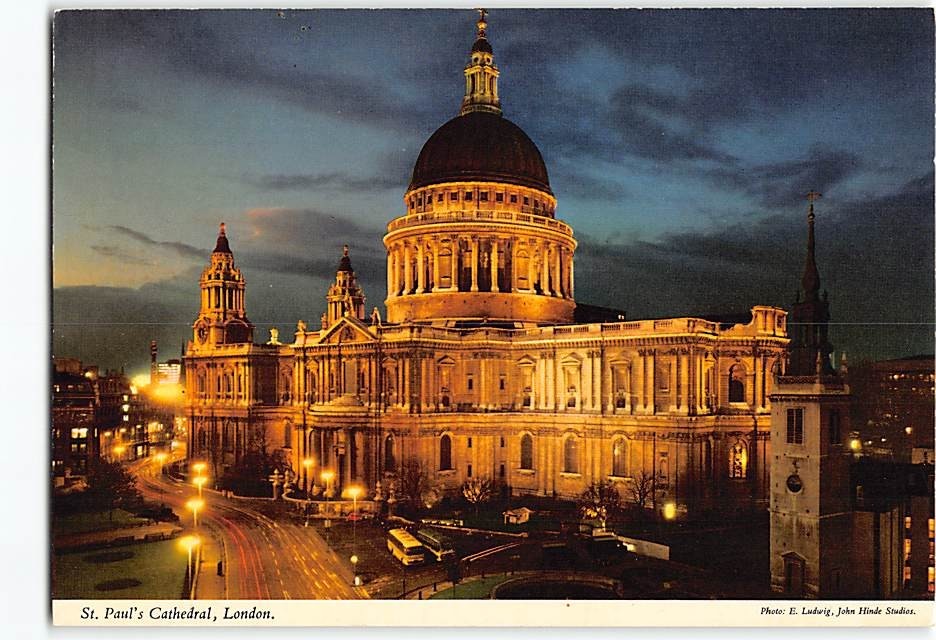 Postcard St. Paul's Cathedral London England
