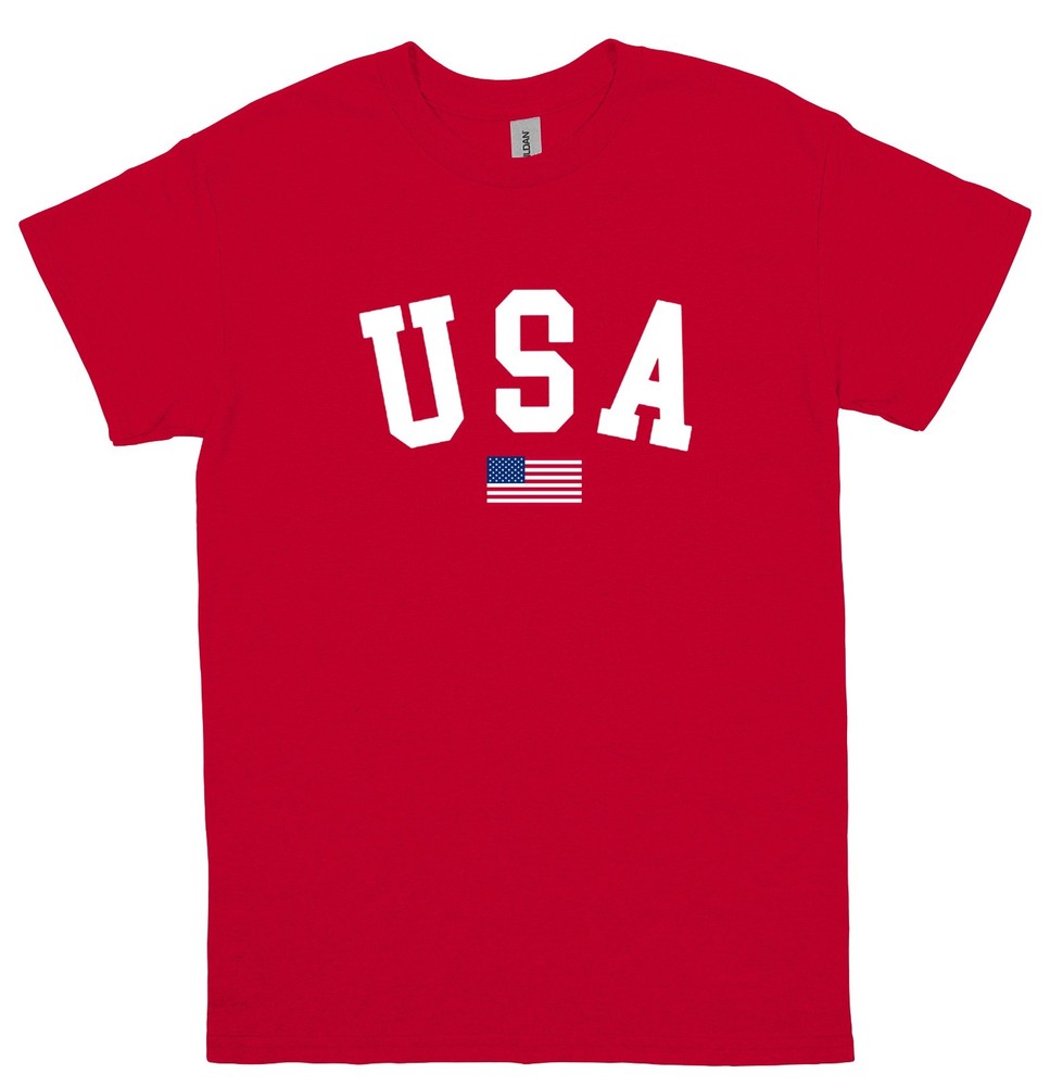 USA Flag T Shirt Unisex America Womens Mens Graphic Tee