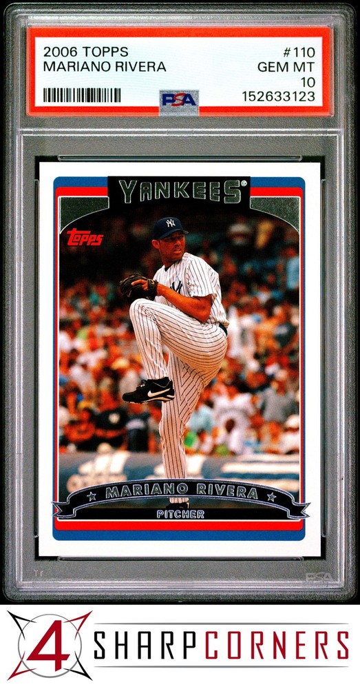 2006 Topps #110 Mariano Rivera Yankees Hof Psa 10Price points for all collectors!