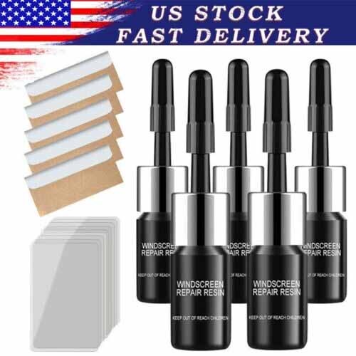 5X Auto Glass Nano Repair Kit for Windshield Cracks DIY Fix