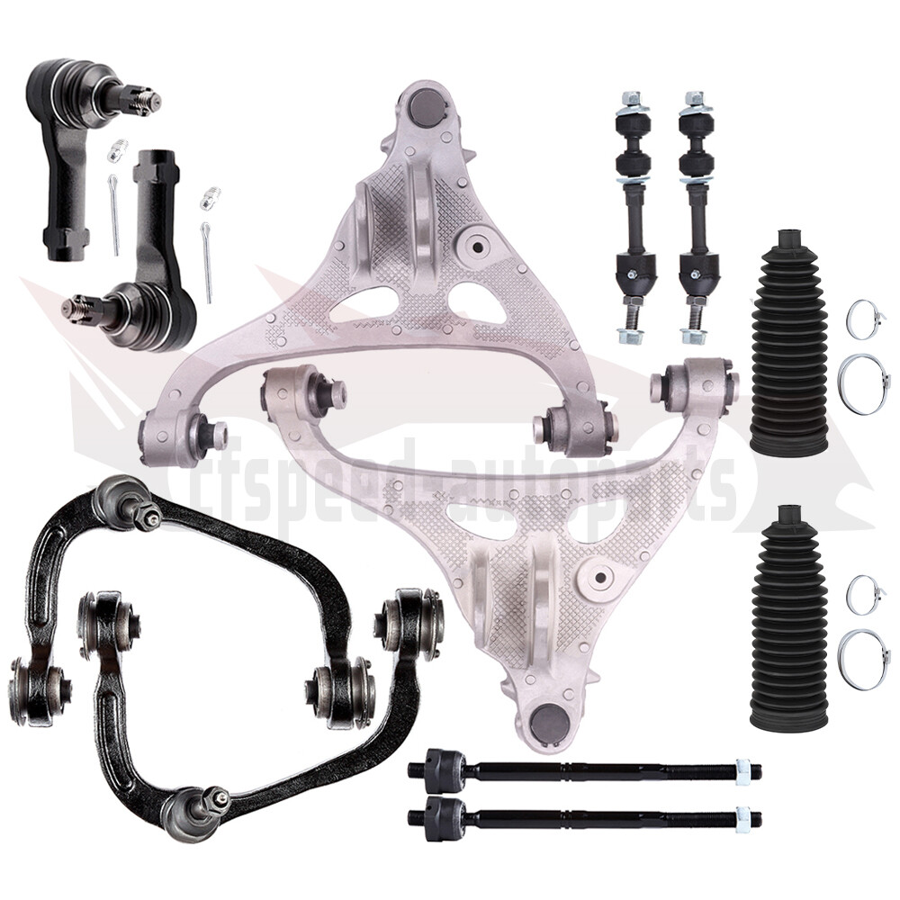 12PCS Front Control Arm Suspension Sway Bar Tie Rod For 06-08 Lincoln Mark LT