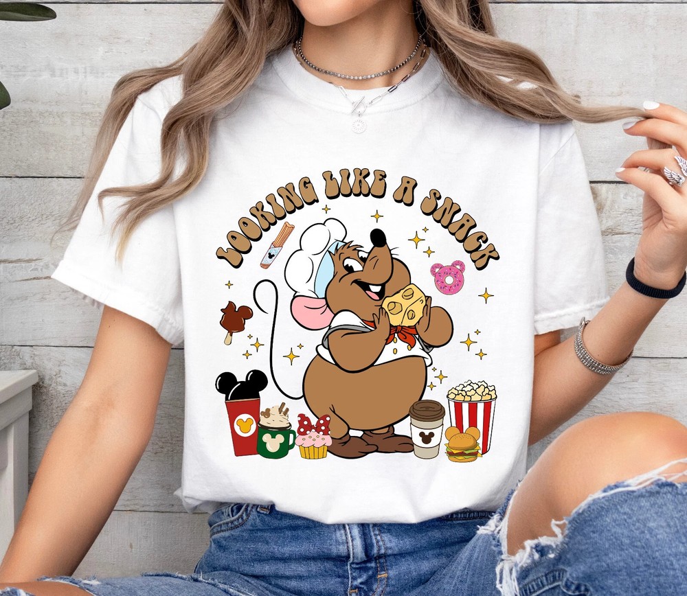 Disney Cinderella Gus Gus Looking Like A Snack T-shirt 2025