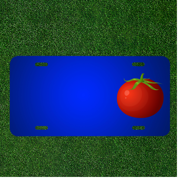 Custom Personalized License Plate With Add Names To Tomato Red Fruits