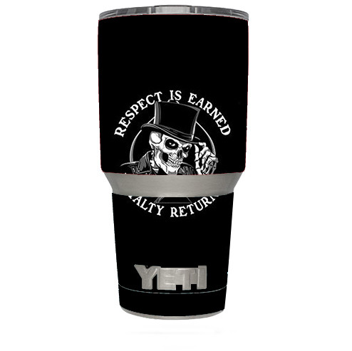 Skin Decal (6-piece kit) for Yeti 30 oz Rambler Tumbler Cup / Respect is Earned