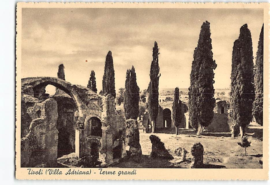 Postcard Terme grandi Tivoli Italy