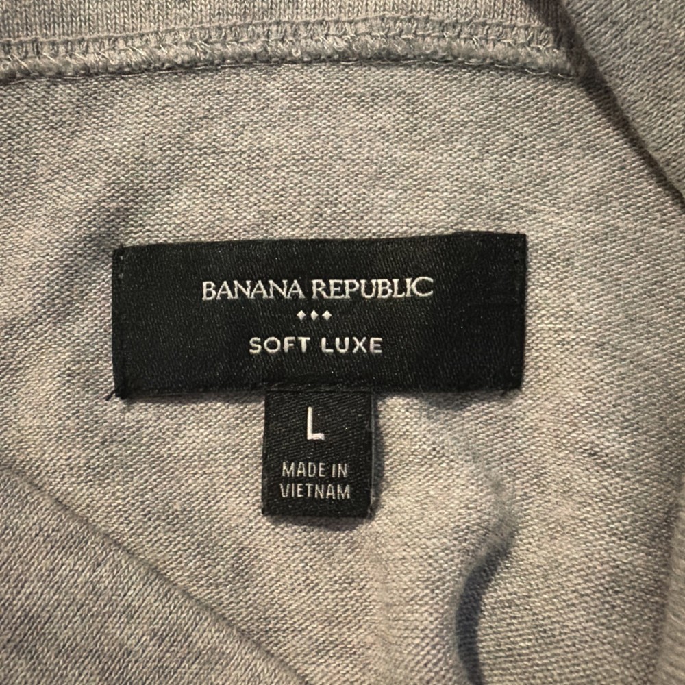 Banana Republic Soft Luxe Sleeveless Mock Neck Top – Gray – Size Large