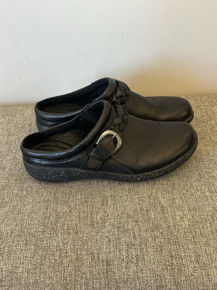 Aetrex Women’s Black Slip On Mule Loafers Size 8.5