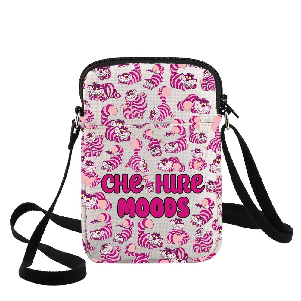 Cat Lover Crossbody Bag with Adjustable Strap - Cartoon Cat Design Gift