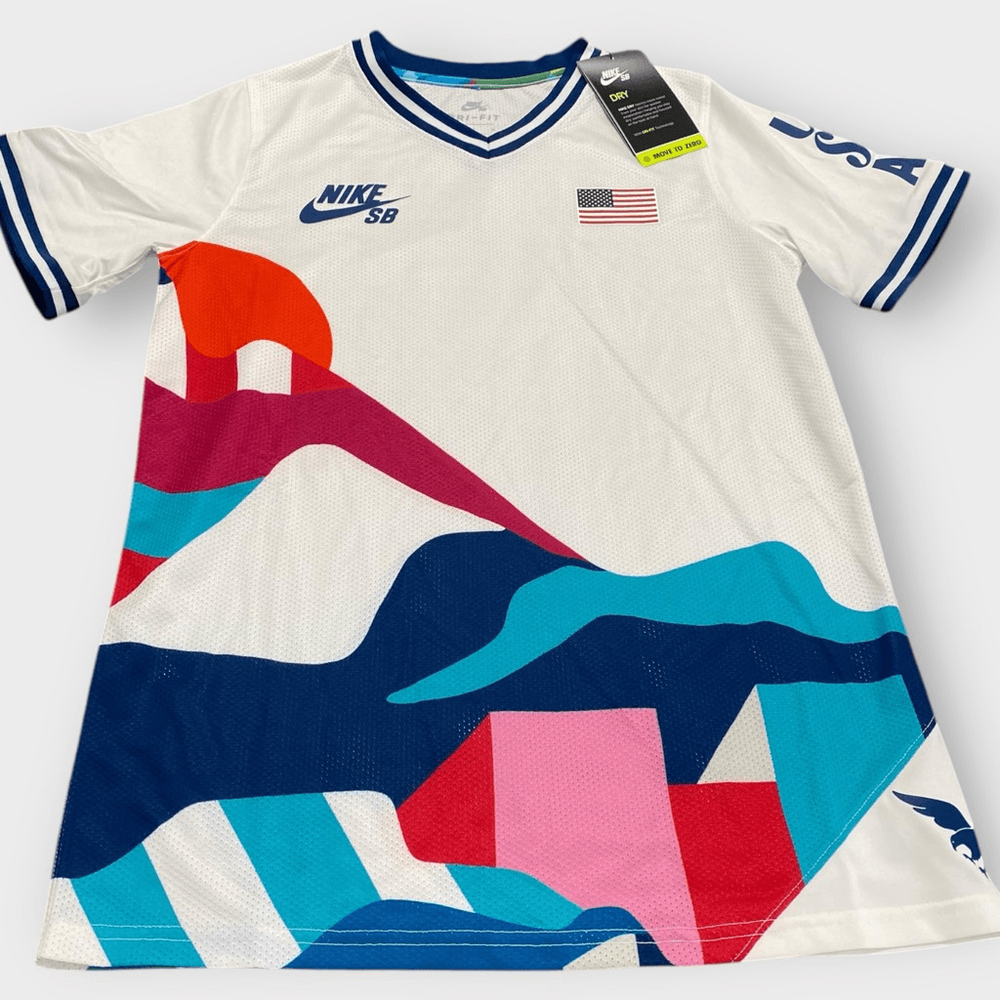 Nike SB Parra USA Olympic Crew Jersey Youth XS New