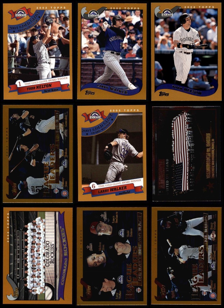 2002 Topps Colorado Rockies Team Set 8 - NM/MT 7221806