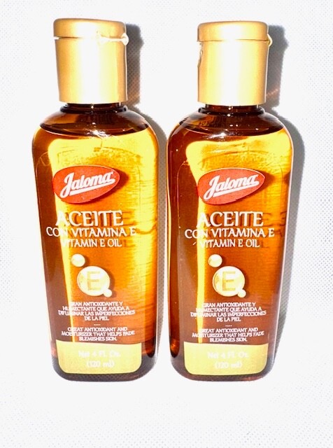 Jaloma Vitamin E Oil 4 oz 2 Pack for Skin & Hair Care