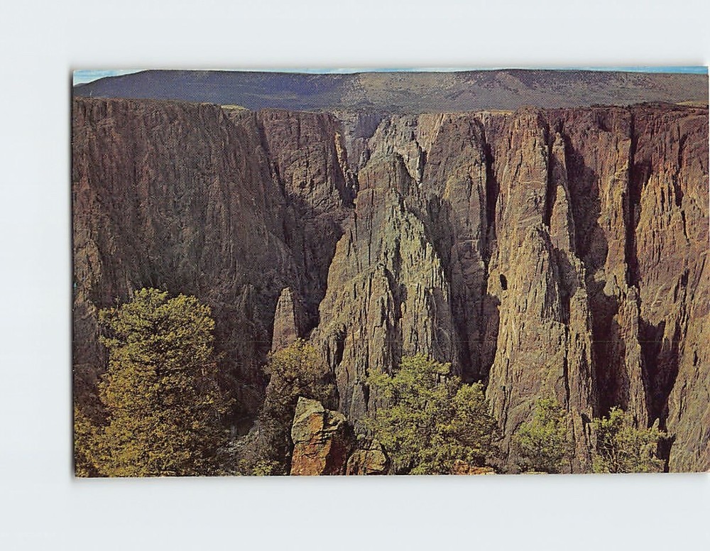 Postcard Gunnison Observation Point Black Canyon Gunnison Colorado USA