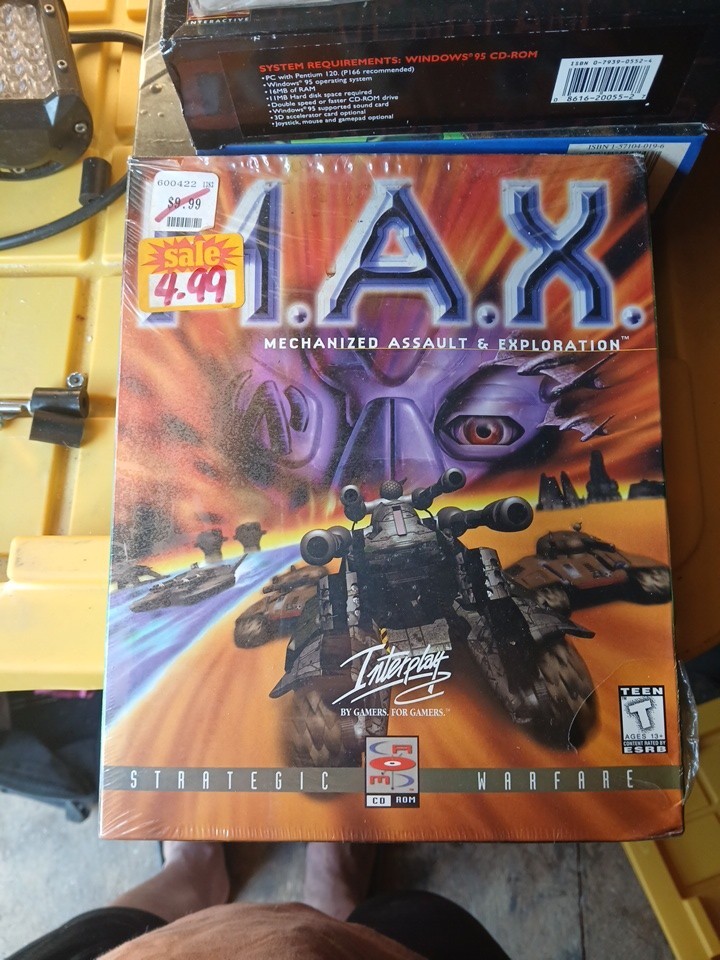 MAX Mechanized Assault & Exploration Big Box PC Game With Manual