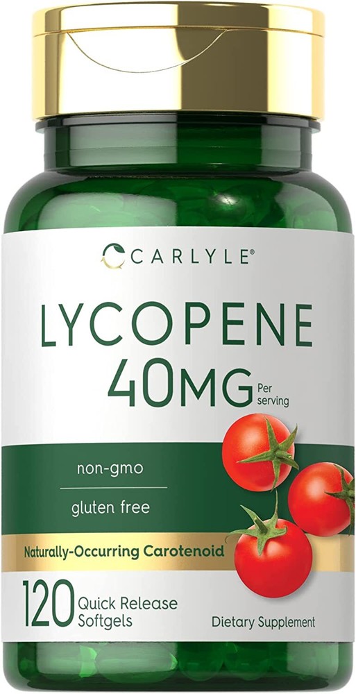 Lycopene 40mg | 120 Softgels | Non-GMO & Gluten Free Supplement | By Carlyle