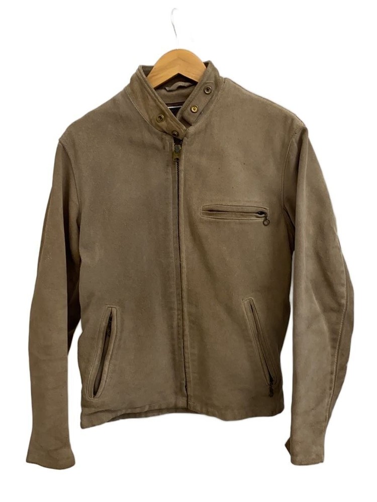 Schott Single Riders Jacket/36/Suede/Cml 3479