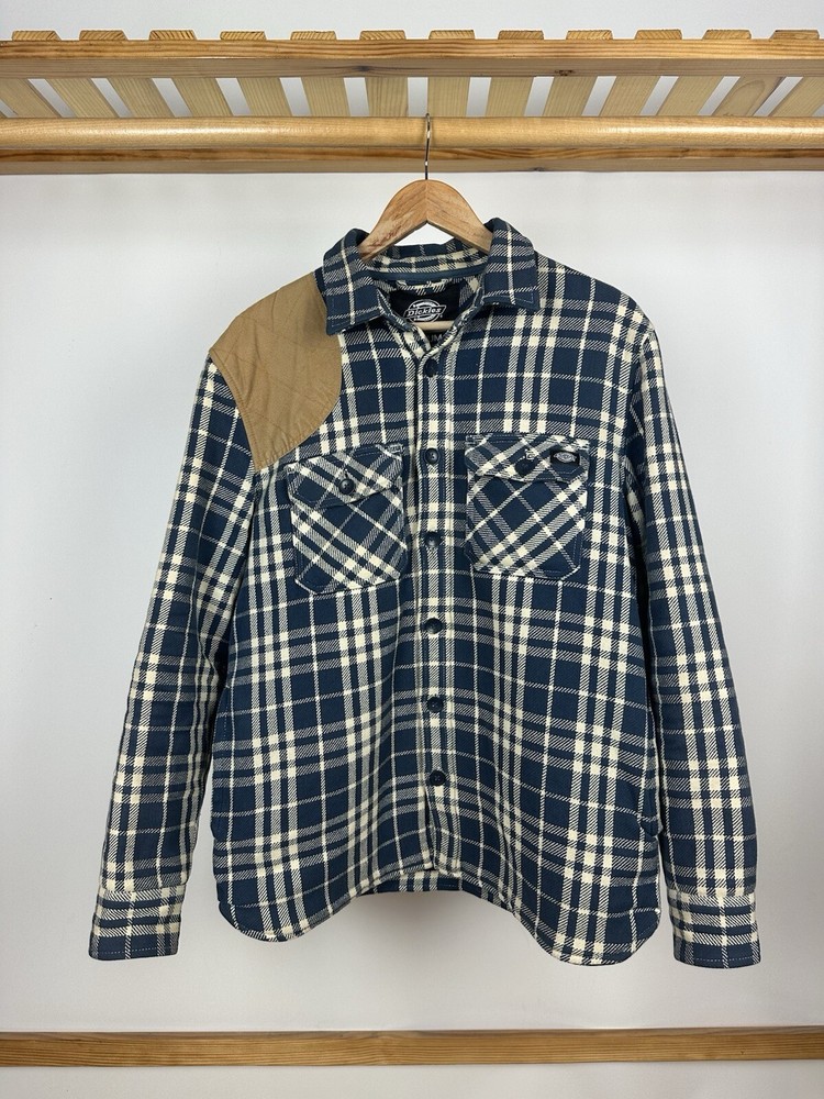 Dickies Checked Paded Skateboarding Overshirt Shirt Jacket size M