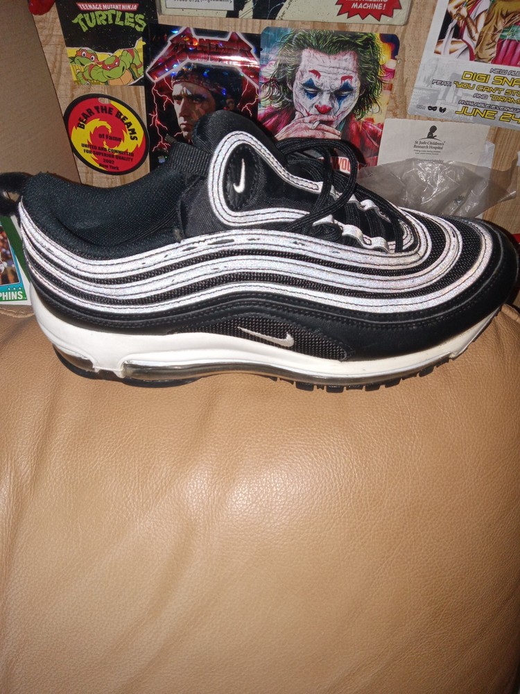 Nike Air Max 97  Women's Sneakers Shoes DH8016-001 Black/White Size 10