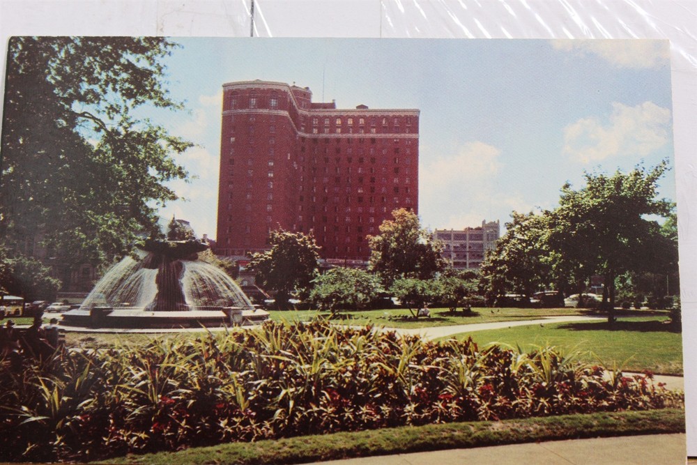 Rhode Island RI Providence Hotel Sheraton Biltmore Depot Park Postcard Old View